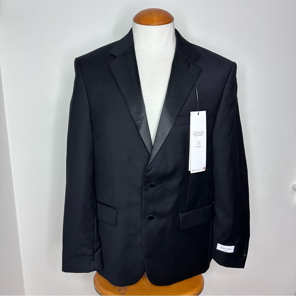 NWT Calvin Klein Black Tuxedo Jacket - Picture 3 of 10